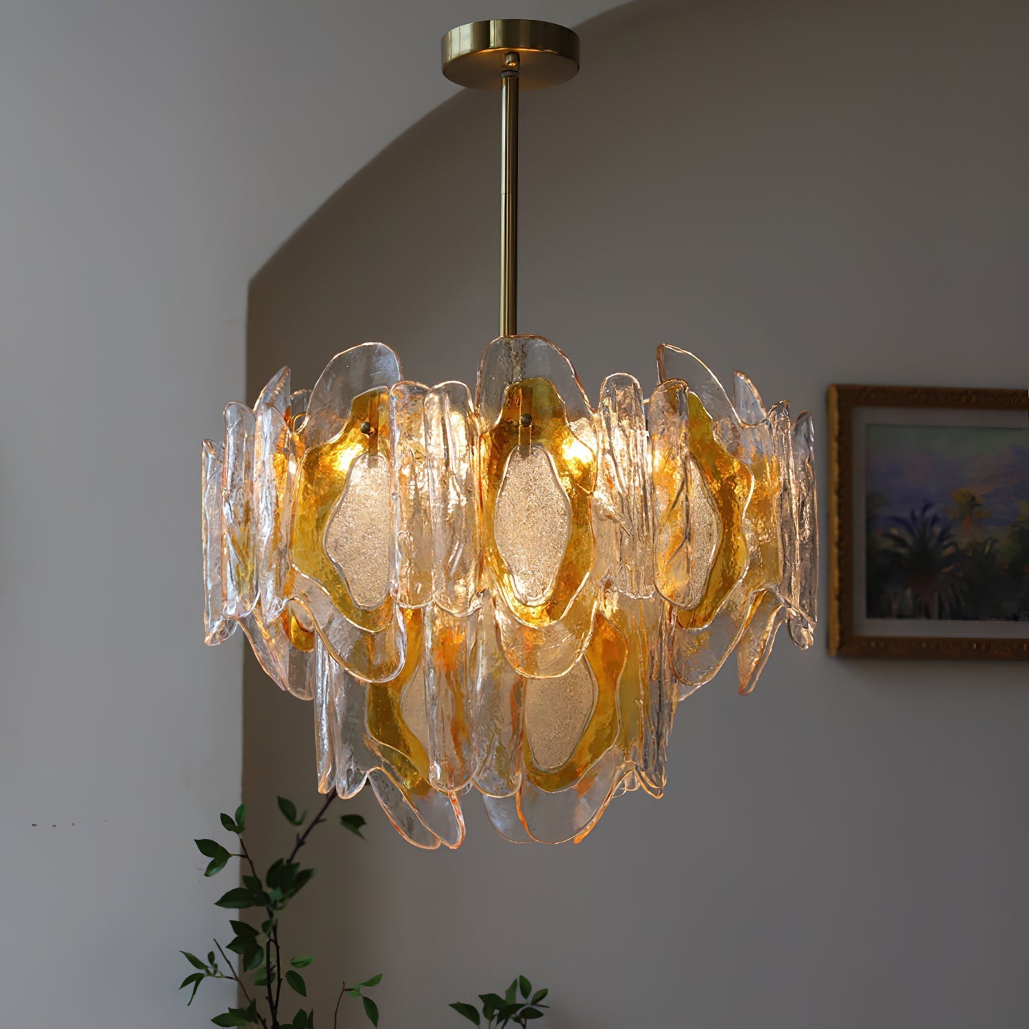 Freyza | Zecaryra Postmodern Luxury Glass Chandelier – Modern Dining Room Living Room