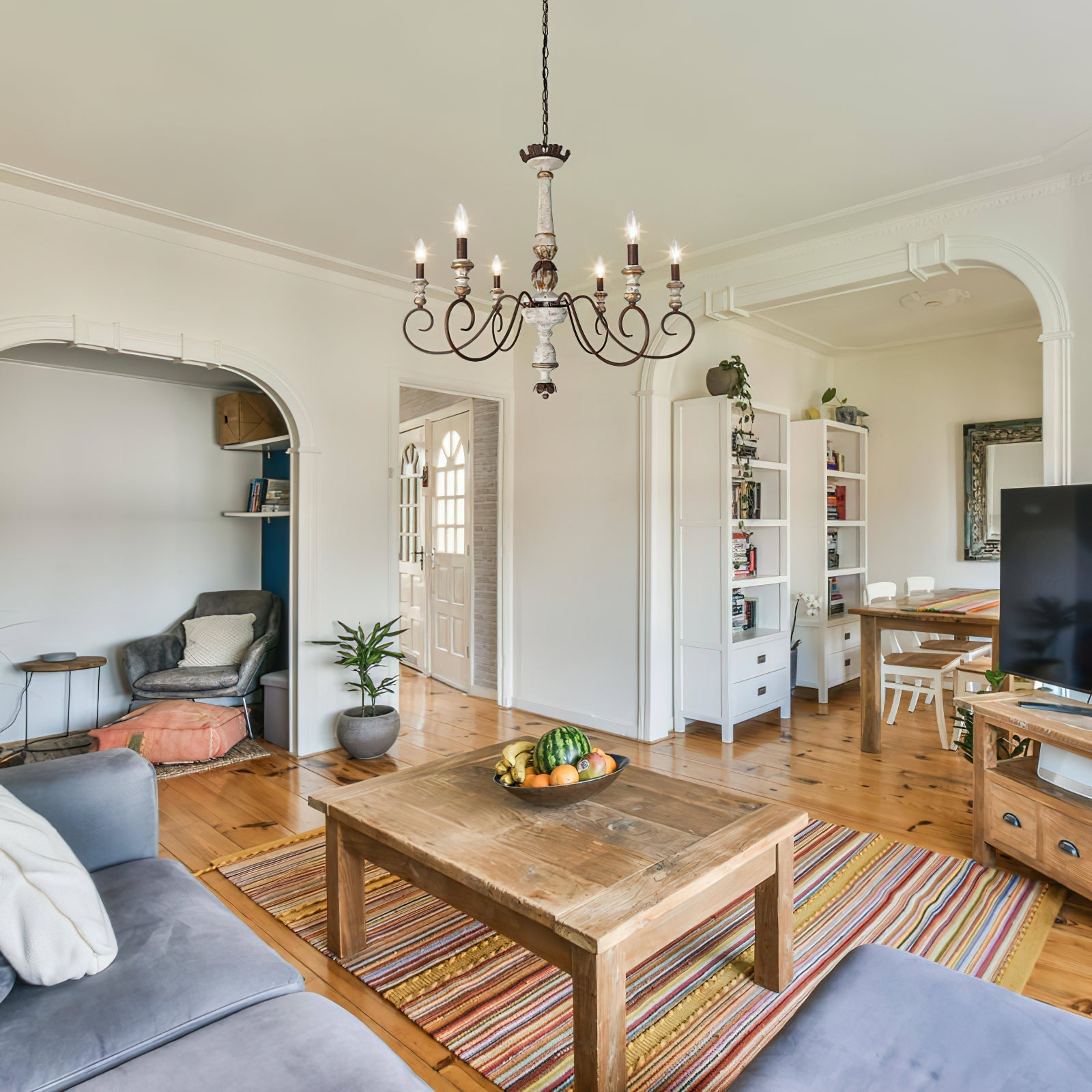 Freyza | Zonorira Vintage-Holzleuchter – Vintage-Esszimmer, Wohnzimmer