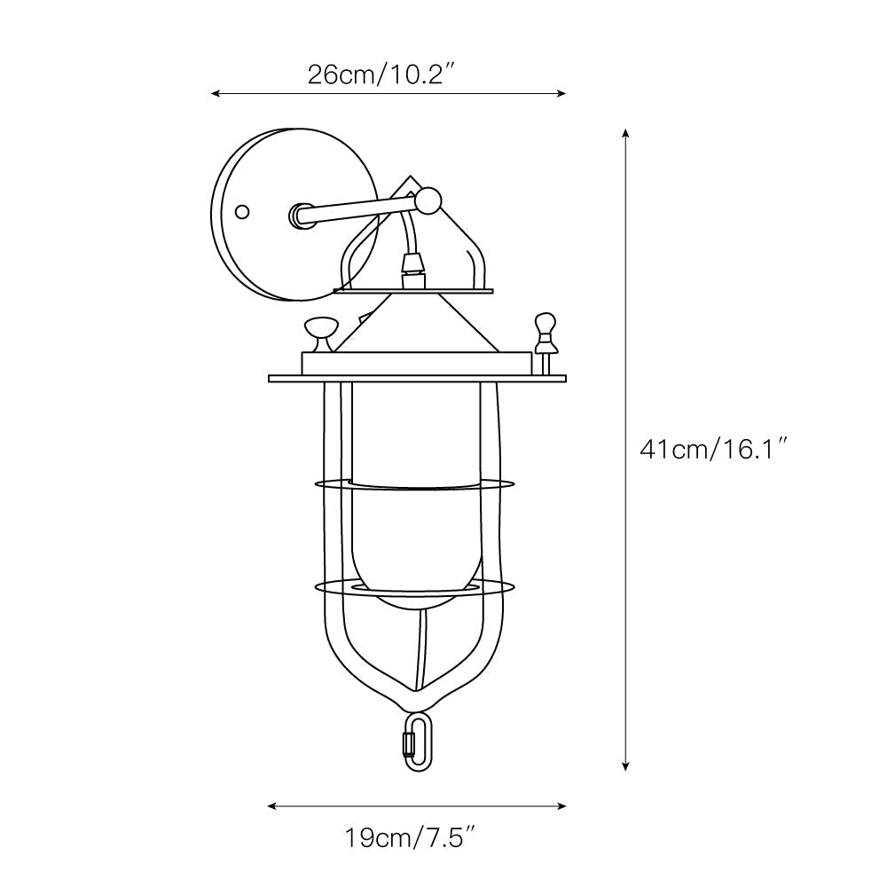 Freyza | Zatheir Vintage Industrial Wall Light – Industrial Bedroom Hallway