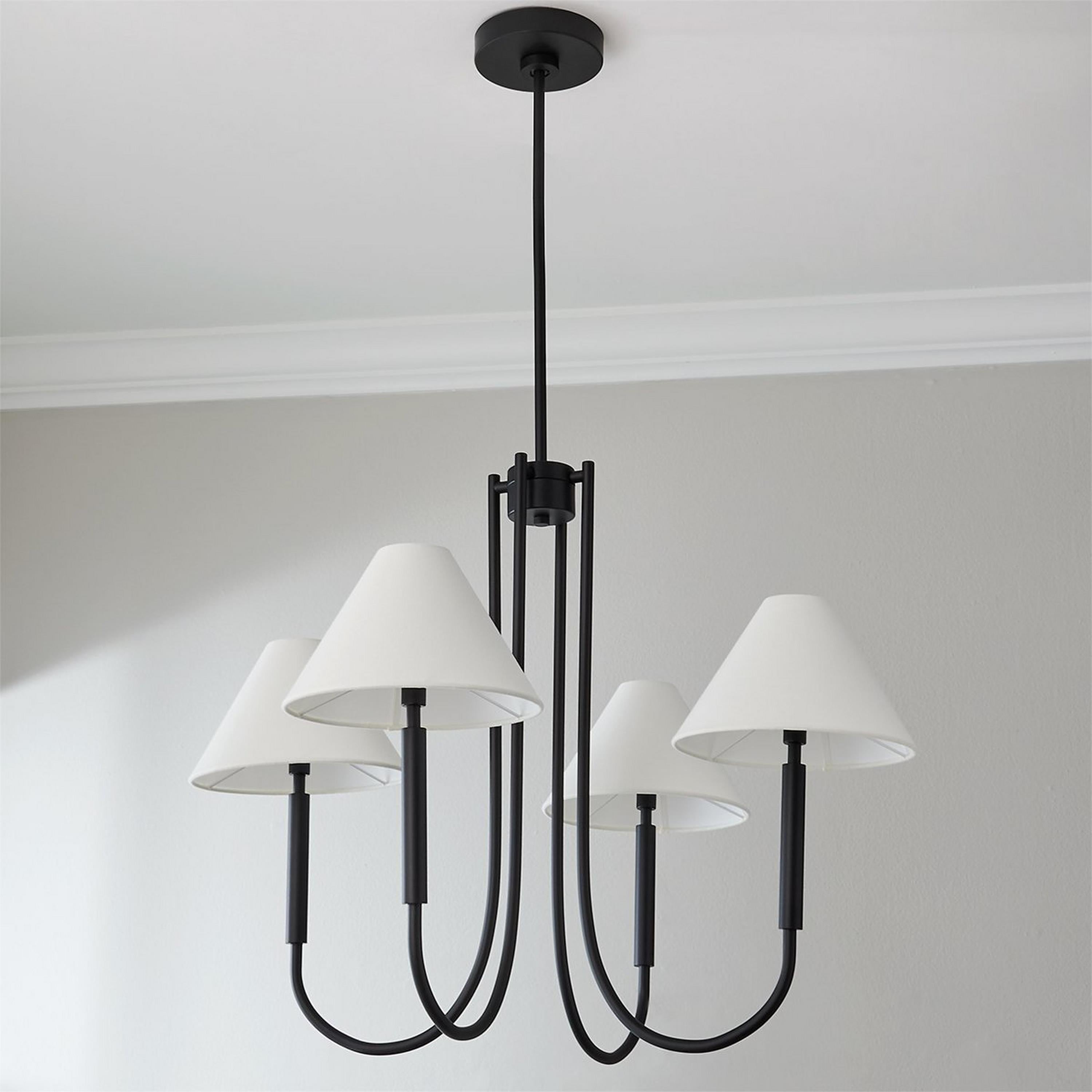 Freyza | Nycareth Vintage Industrial Fabric Chandelier – Industrial Dining Room Living Room