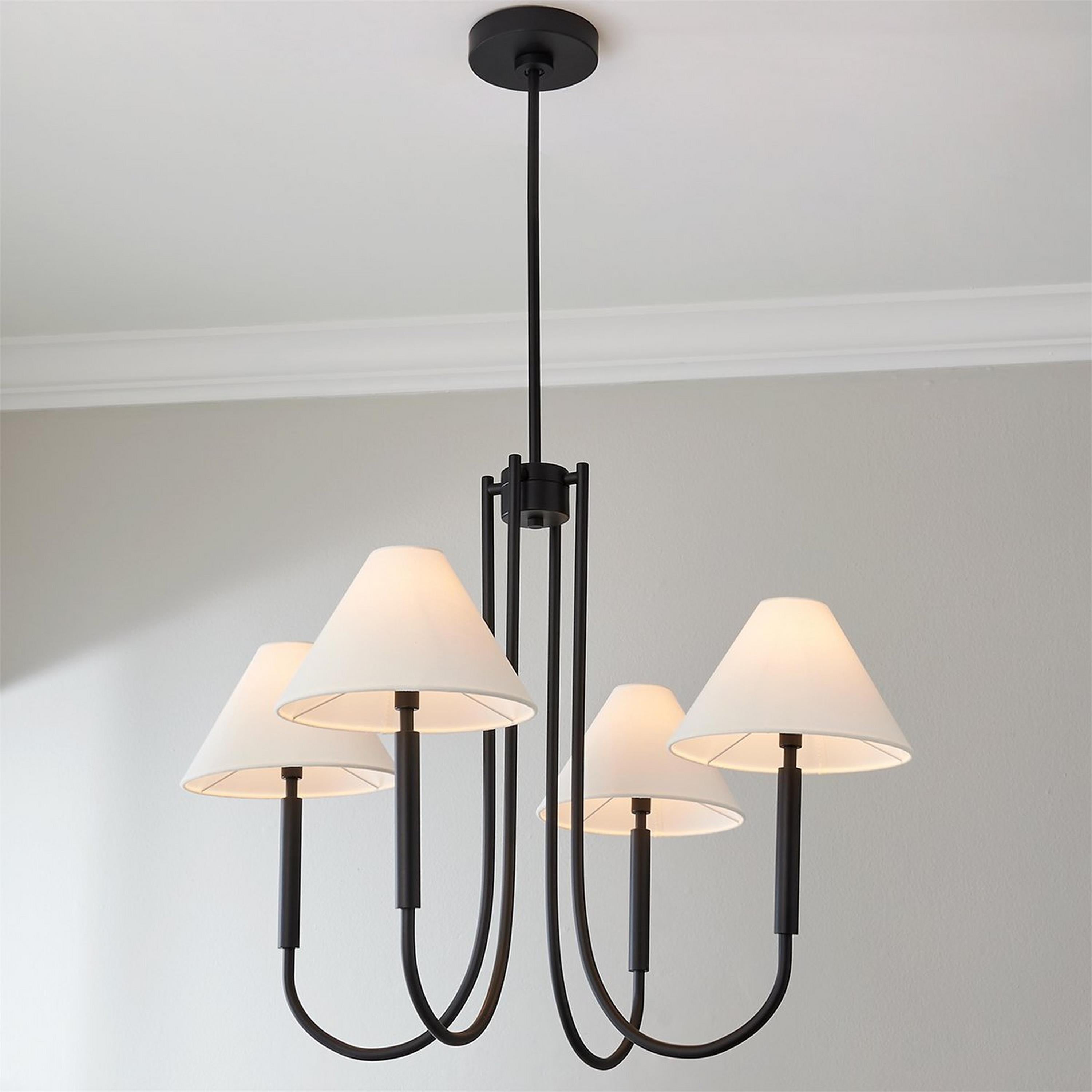 Freyza | Nycareth Vintage Industrial Fabric Chandelier – Industrial Dining Room Living Room