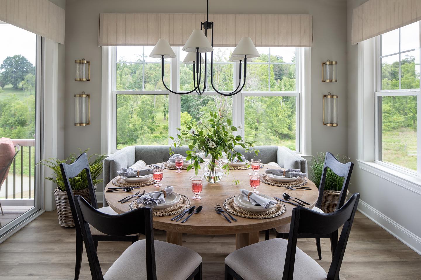 Freyza | Nycareth Vintage Industrial Fabric Chandelier – Industrial Dining Room Living Room