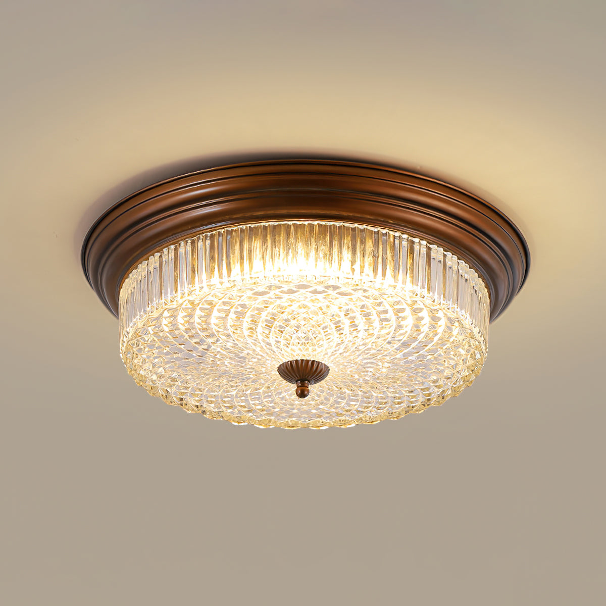 Freyza | Ulcarir Retro Glass Glass Ceiling Light – Retro Bedroom Living Room