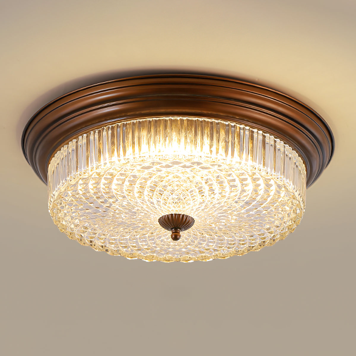 Freyza | Ulcarir Retro Glass Glass Ceiling Light – Retro Bedroom Living Room
