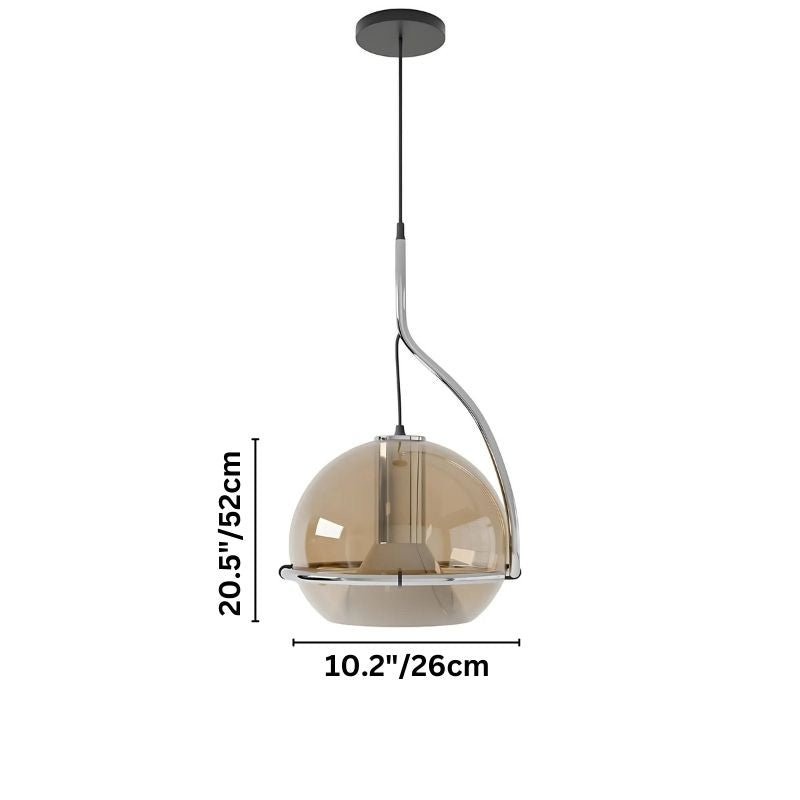 Freyza - Potiri | Elegant Retro Glam Glass Chandelier with Adjustable Lighting