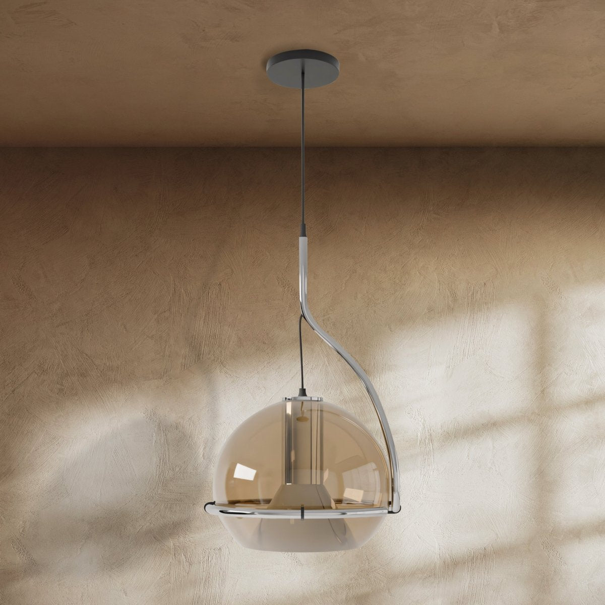 Freyza - Potiri | Elegant Retro Glam Glass Chandelier with Adjustable Lighting
