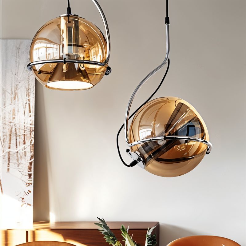 Freyza - Potiri | Elegant Retro Glam Glass Chandelier with Adjustable Lighting