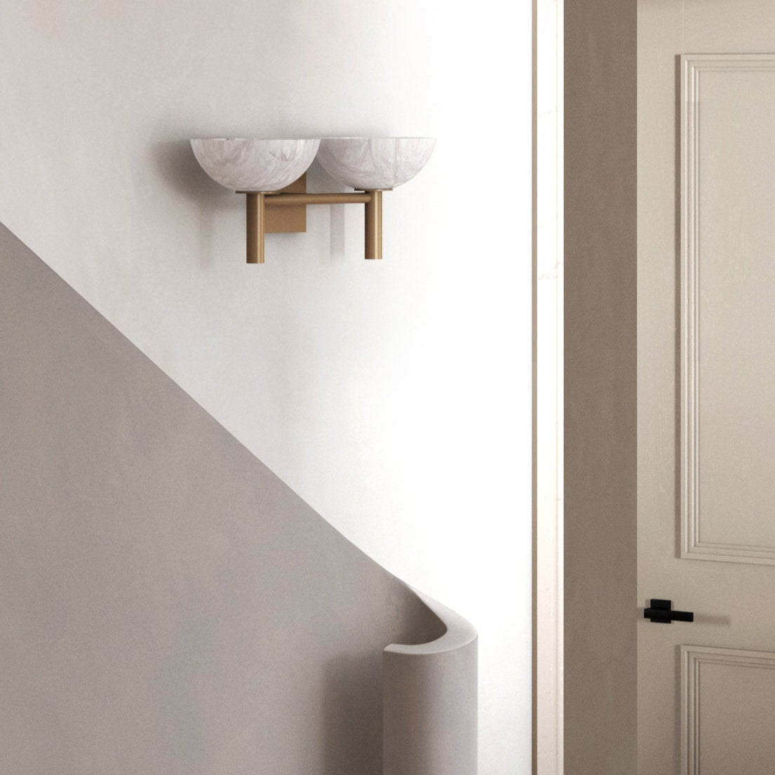 Freyza | Weft Alabaster-Wandleuchte – Schlafzimmer, Flur
