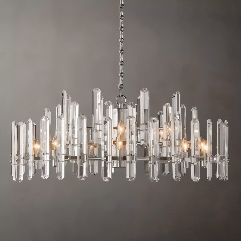 Freyza - Prizma | Elegant Modern Round Crystal Chandelier Design