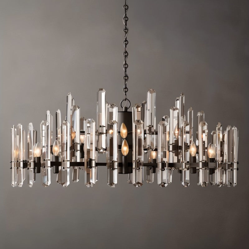 Freyza - Prizma | Elegant Modern Round Crystal Chandelier Design