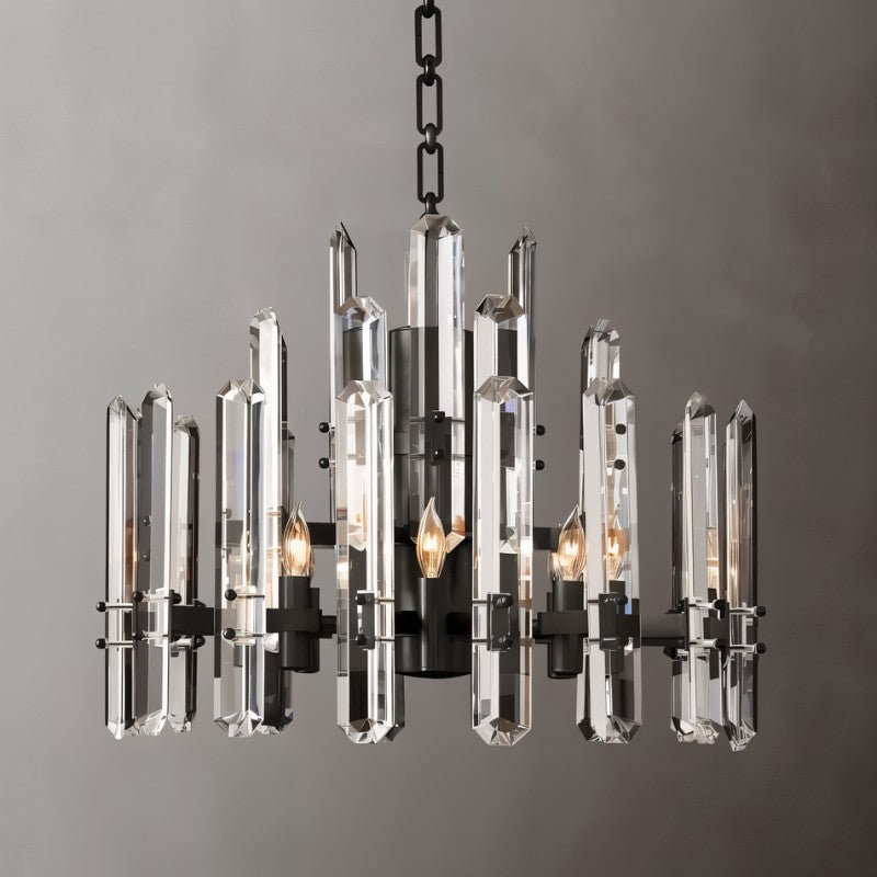 Freyza - Prizma | Elegant Modern Round Crystal Chandelier Design