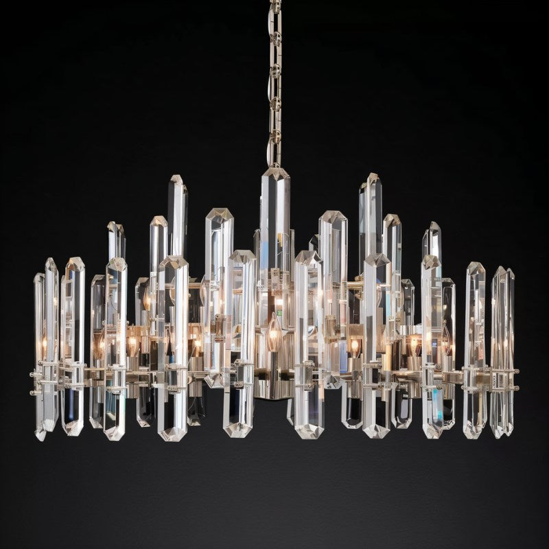 Freyza - Prizma | Elegant Modern Round Crystal Chandelier Design
