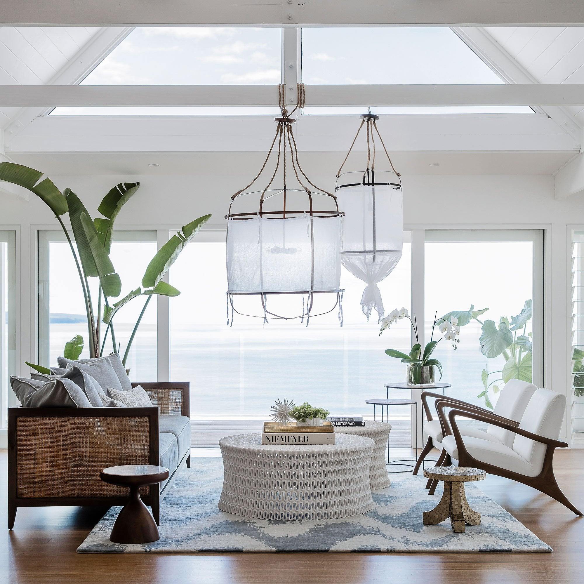 Freyza | Erina Linen Chandelier Linen Chandelier – Dining Room Living Room