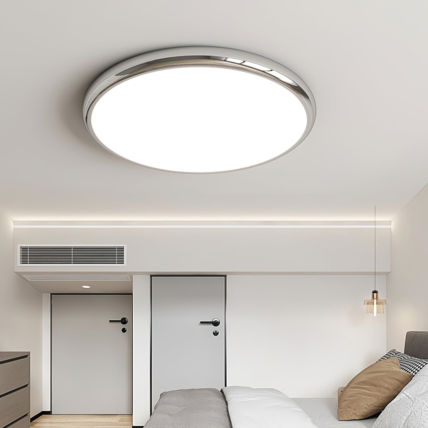 Freyza | Aurdoreth LED Flush Ceiling Light – Bedroom Living Room