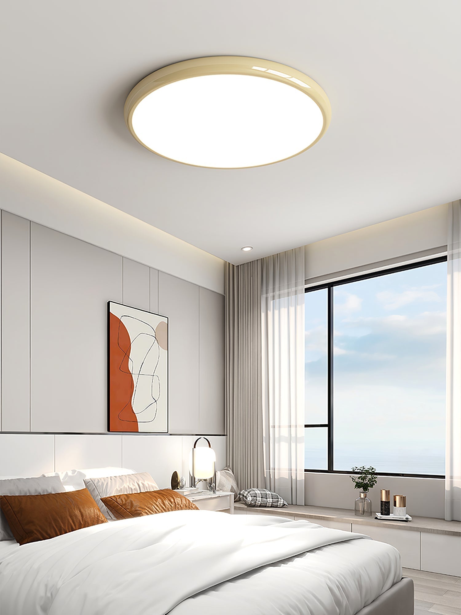 Freyza | Aurdoreth LED Flush Ceiling Light – Bedroom Living Room