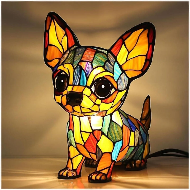 Puppy Art | LED Desk Lamp with Glare-Free Lighting & Unique Resin Design for Cozy Ambiance 12
