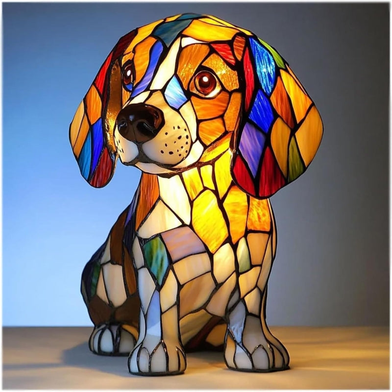 Puppy Art | LED Desk Lamp with Glare-Free Lighting & Unique Resin Design for Cozy Ambiance 13