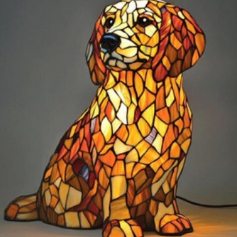 Puppy Art | LED Desk Lamp with Glare-Free Lighting & Unique Resin Design for Cozy Ambiance 16