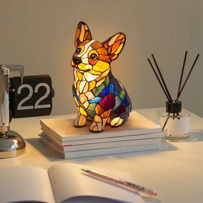 Puppy Art | LED Desk Lamp with Glare-Free Lighting & Unique Resin Design for Cozy Ambiance 5