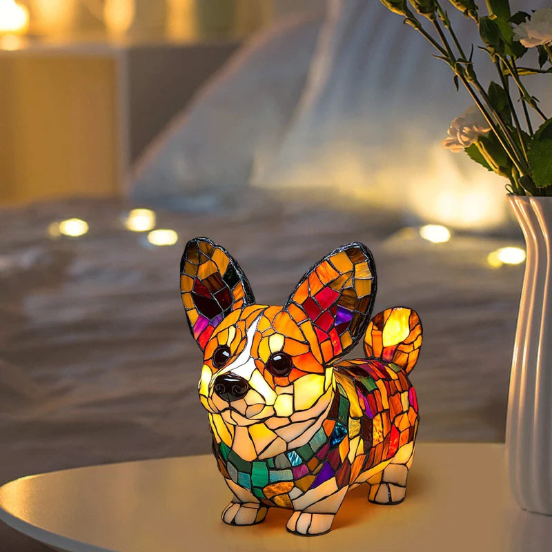 Puppy Art | LED Desk Lamp with Glare-Free Lighting & Unique Resin Design for Cozy Ambiance 6