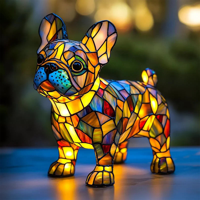 Puppy Art | LED Desk Lamp with Glare-Free Lighting & Unique Resin Design for Cozy Ambiance 7