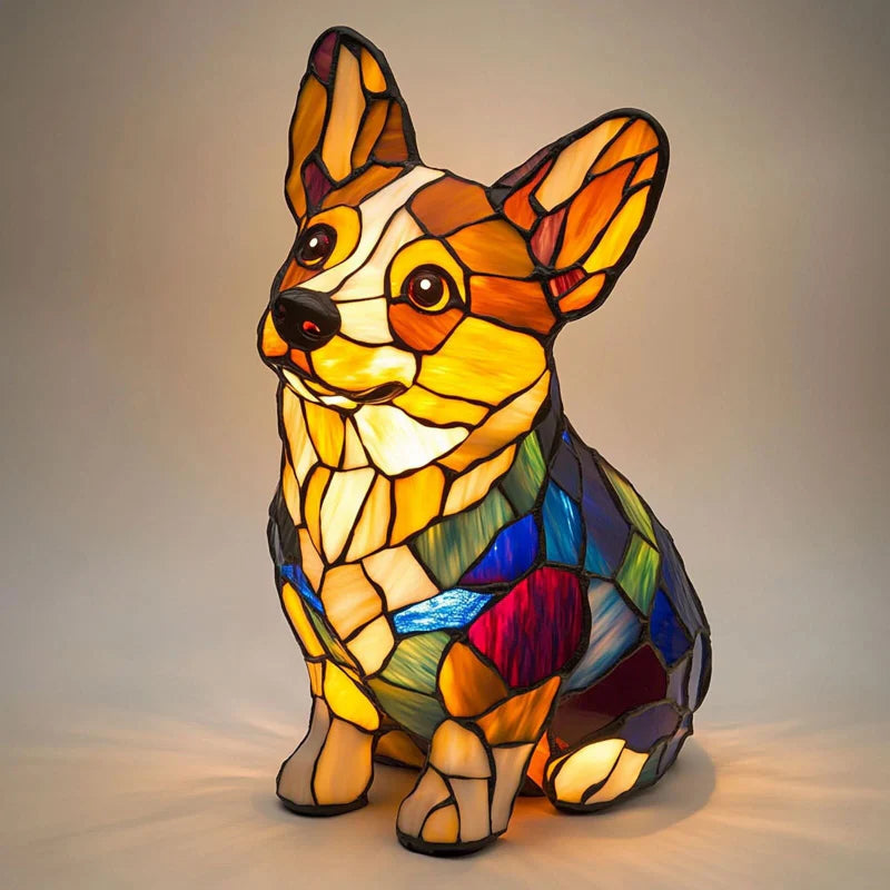 Puppy Art | LED Desk Lamp with Glare-Free Lighting & Unique Resin Design for Cozy Ambiance 8