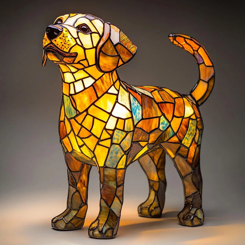 Puppy Art | LED Desk Lamp with Glare-Free Lighting & Unique Resin Design for Cozy Ambiance 9
