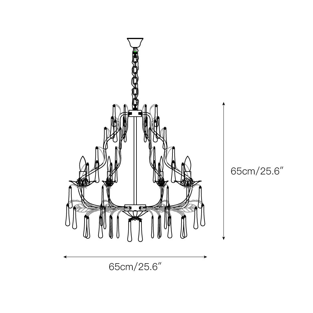 Freyza | Ilvenel Postmodern Luxury Glass Chandelier – Modern Dining Room Living Room