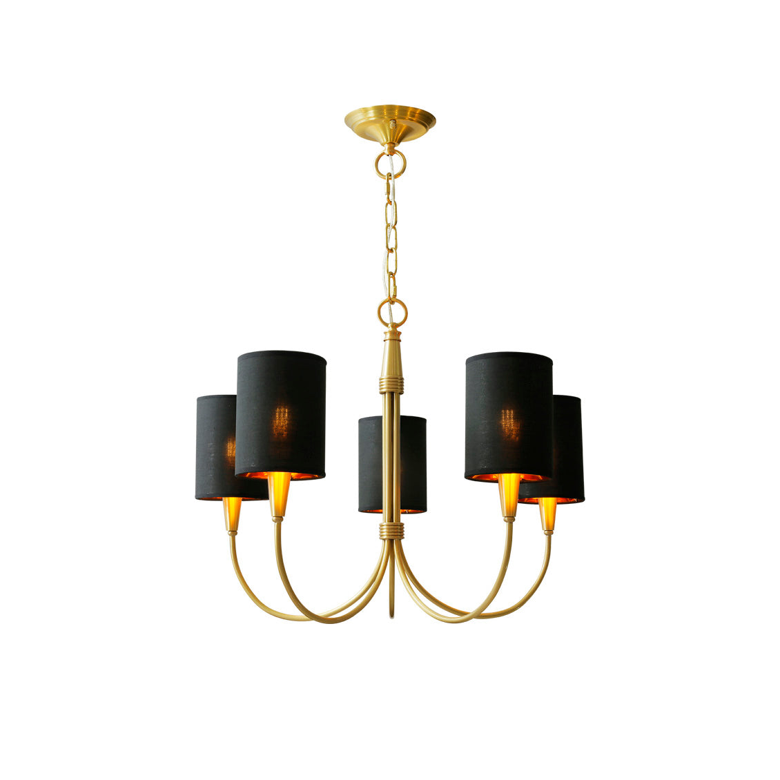 Freyza | Armira Vintage Industrial Fabric Chandelier – Industrial Dining Room Living Room