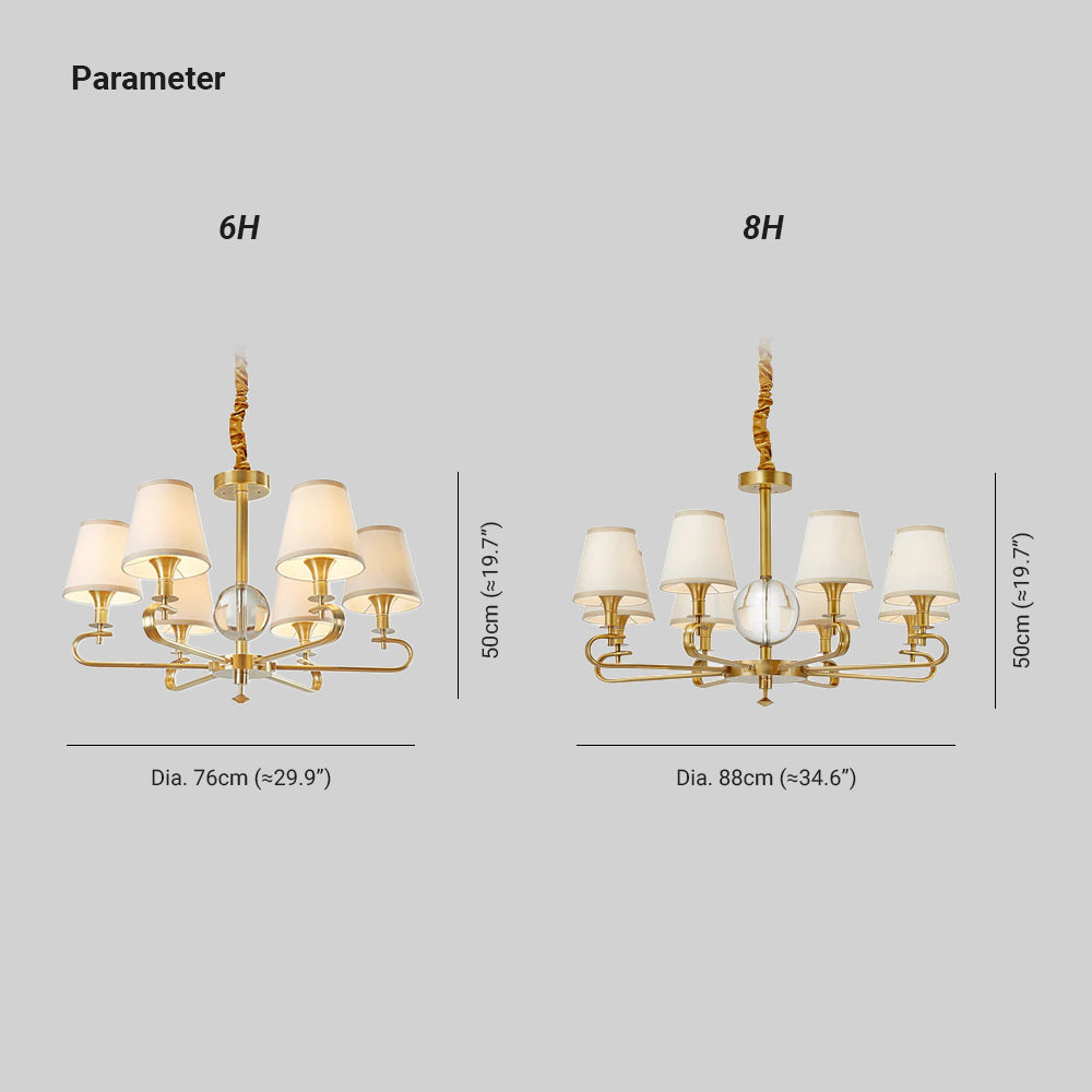 Freyza | Postmoderner Luxus-Kronleuchter aus Stoff und Kristall in Salbeigrün – Modernes Esszimmer, Wohnzimmer