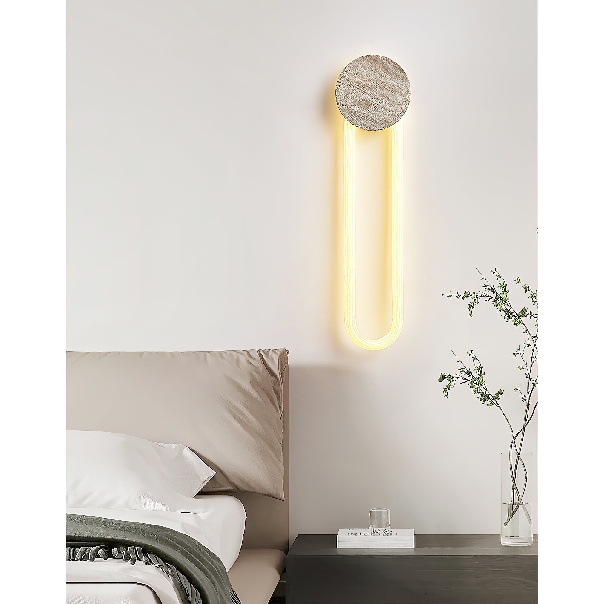 Freyza | Avynor Travertine Wall Wall Light – Bedroom Hallway