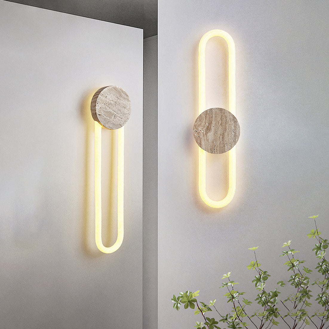 Freyza | Avynor Travertine Wall Wall Light – Bedroom Hallway