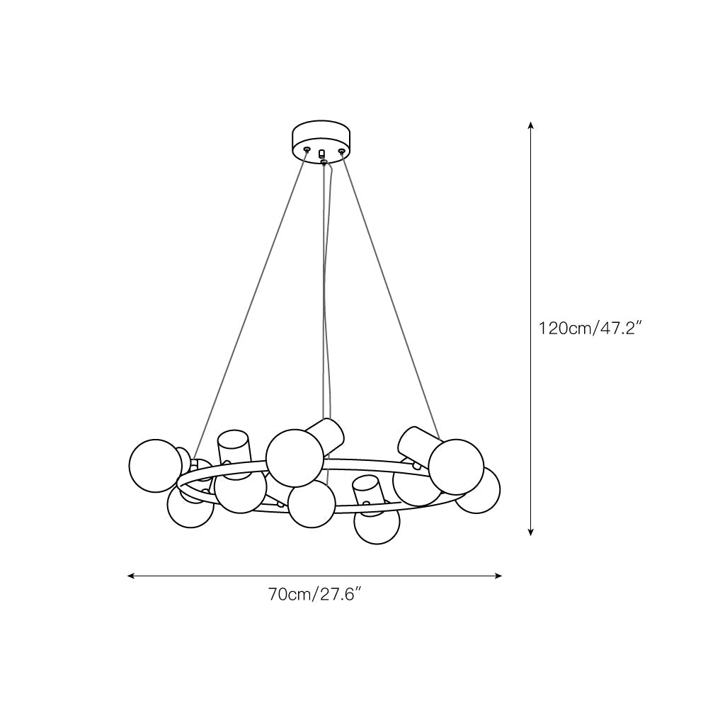 Freyza | Nyphaiel Postmodern Luxury Chandelier – Modern Dining Room Living Room