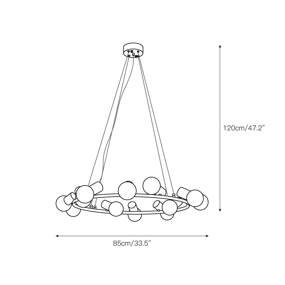 Freyza | Nyphaiel Postmodern Luxury Chandelier – Modern Dining Room Living Room