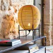 RattanGlow | Stylish Black Rattan Floor Lamp for Living Room Decor 0