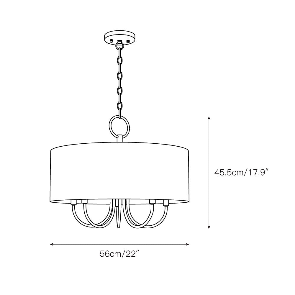Freyza | Ovyneth Classic Vintage Fabric Chandelier – Vintage Dining Room Living Room