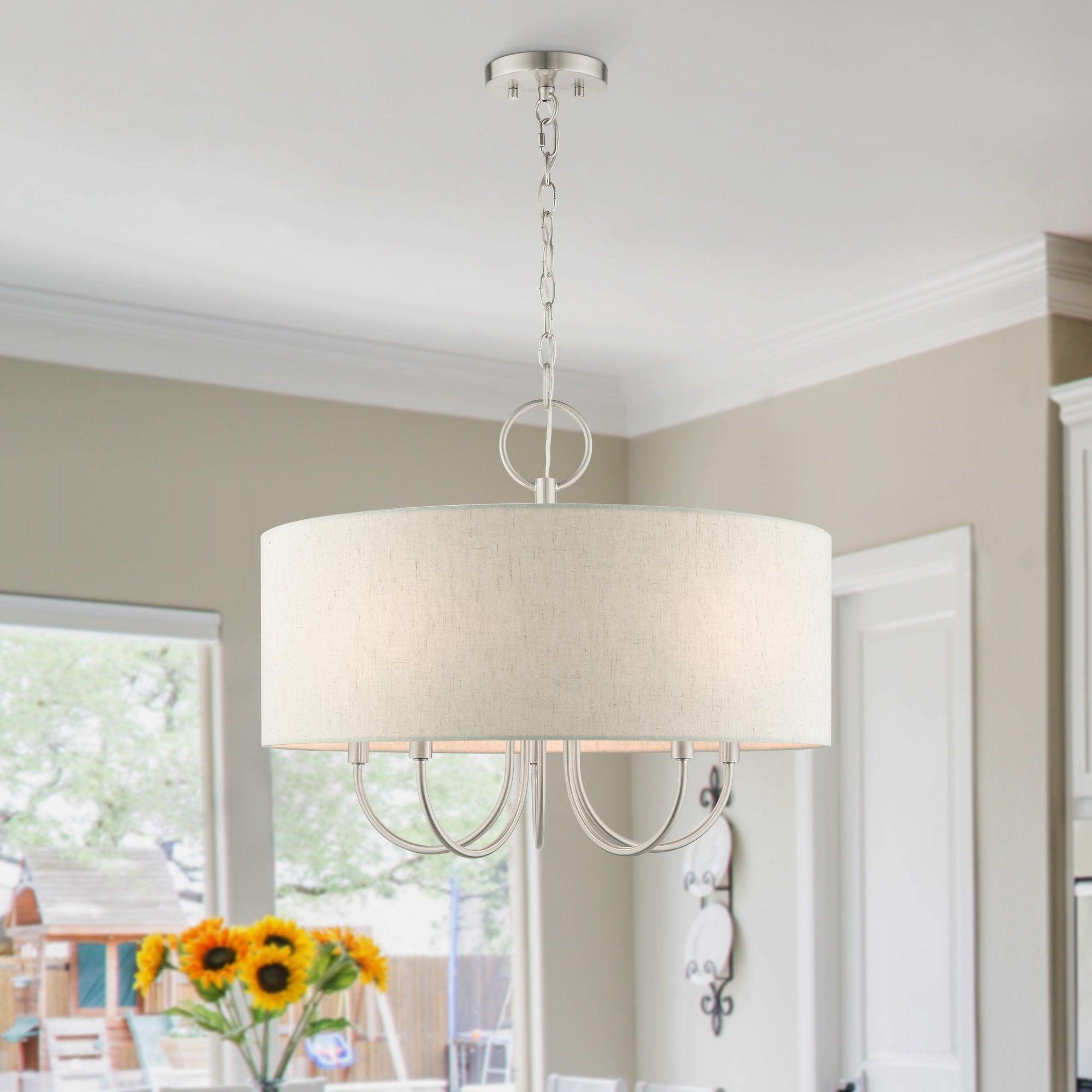 Freyza | Ovyneth Classic Vintage Fabric Chandelier – Vintage Dining Room Living Room