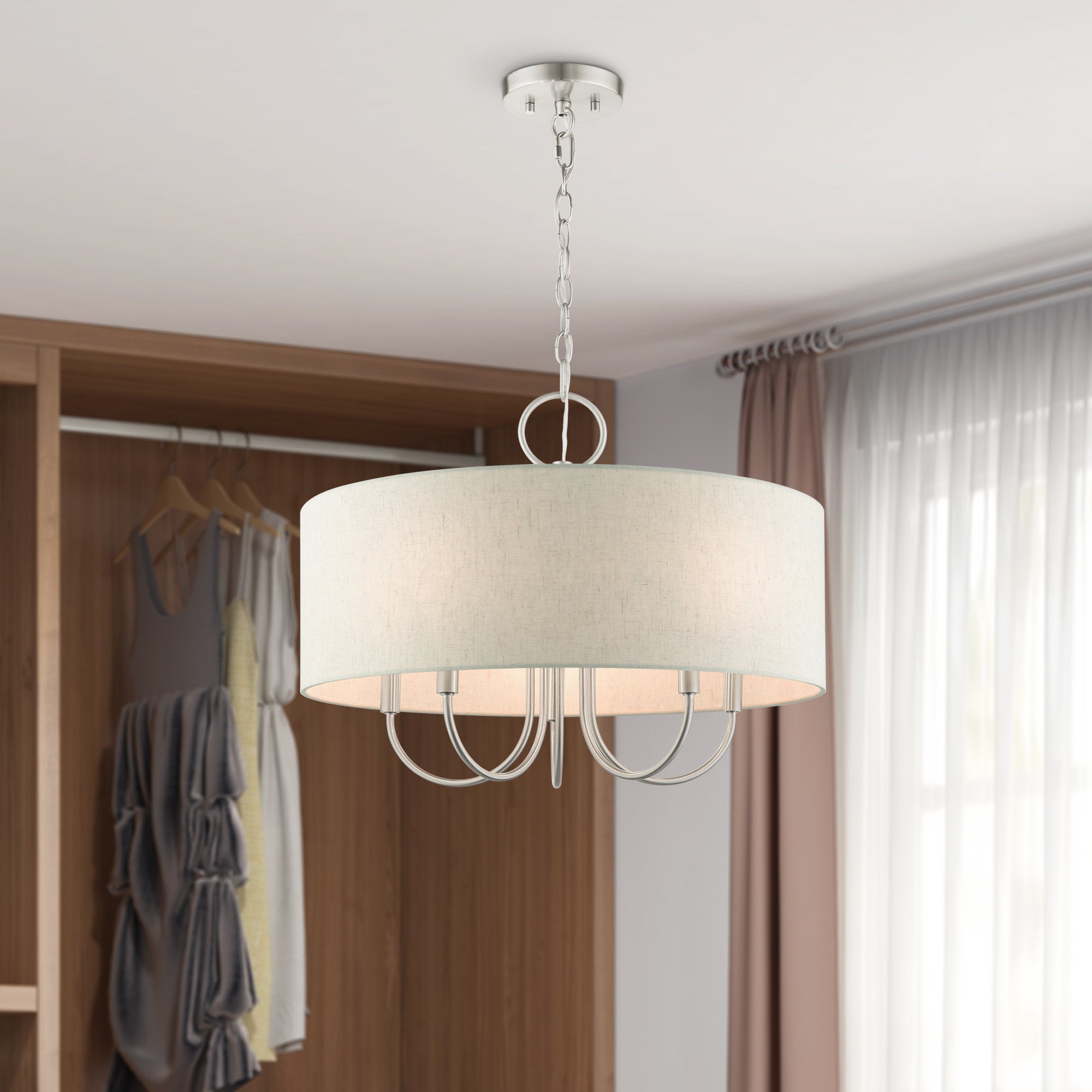 Freyza | Ovyneth Classic Vintage Fabric Chandelier – Vintage Dining Room Living Room