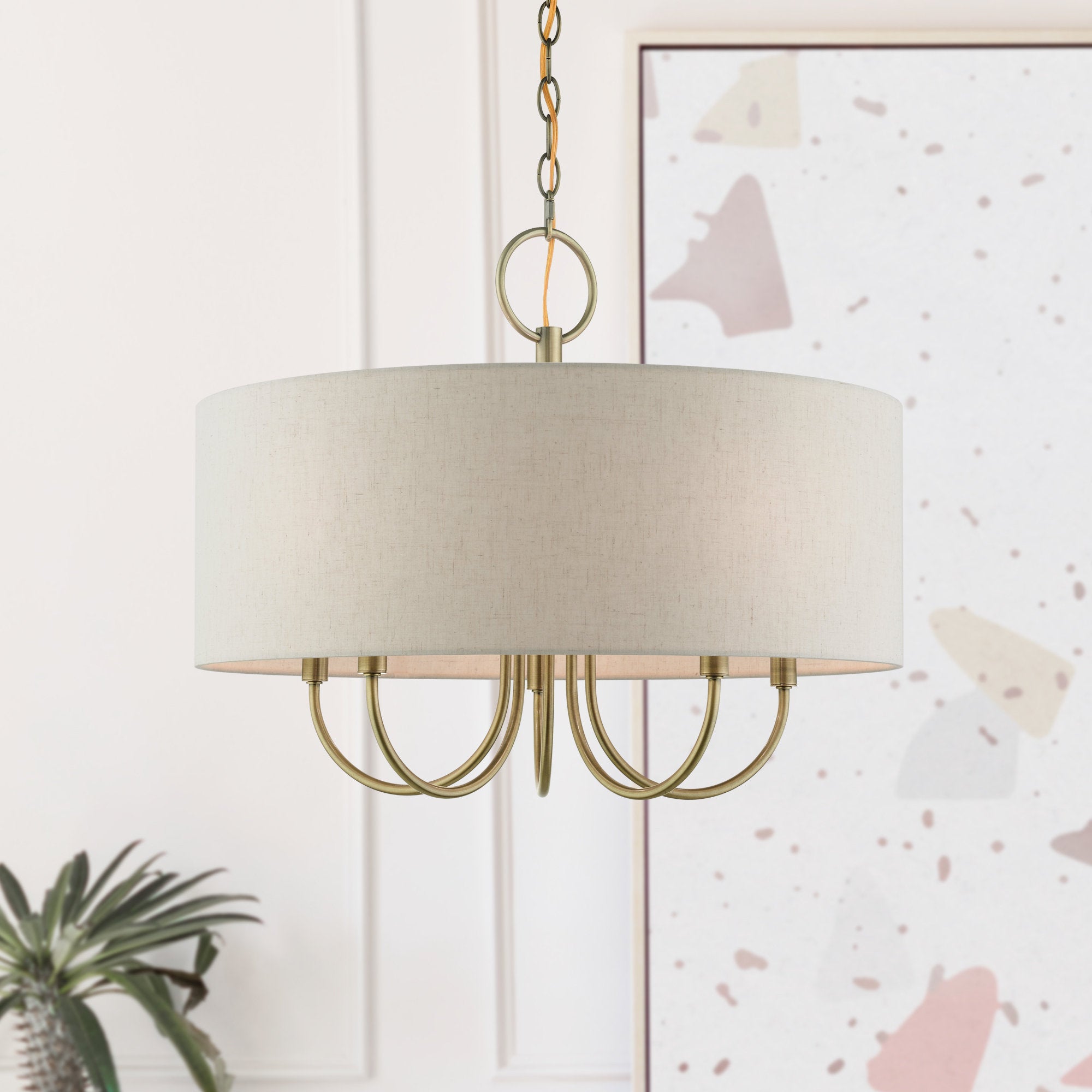 Freyza | Ovyneth Classic Vintage Fabric Chandelier – Vintage Dining Room Living Room