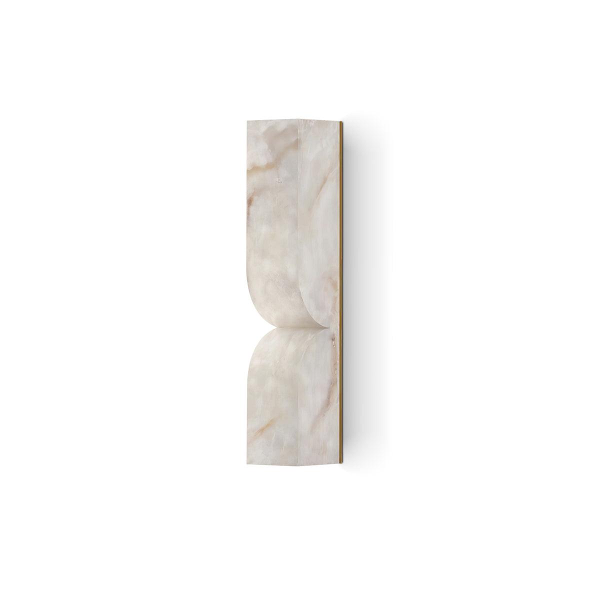 Freyza | Lyvenisra rechteckige Alabaster-Wandleuchte – Schlafzimmer, Flur