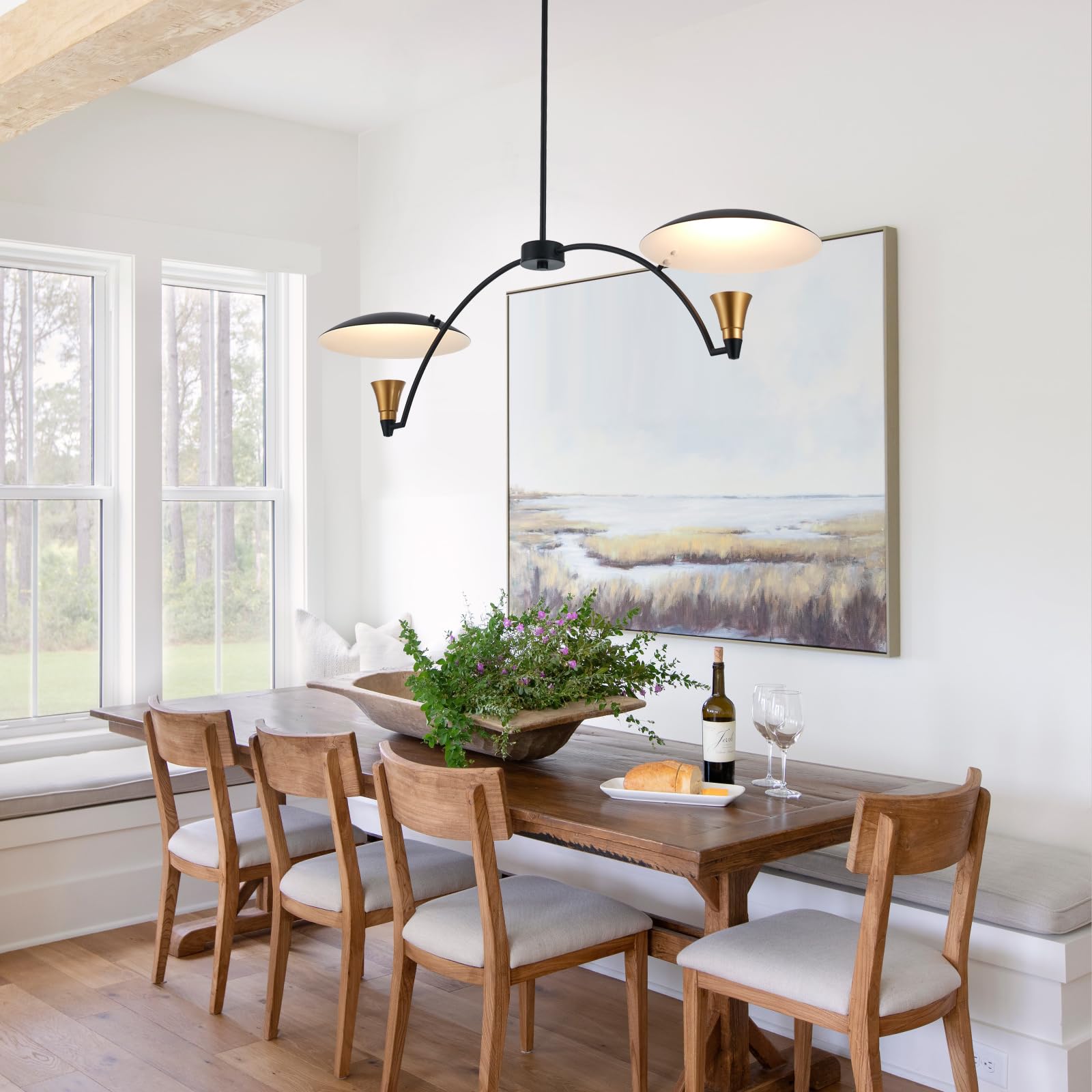 Freyza | Cumiror Nordischer Kronleuchter – Kronleuchter für Esszimmer und Wohnzimmer im nordischen Stil