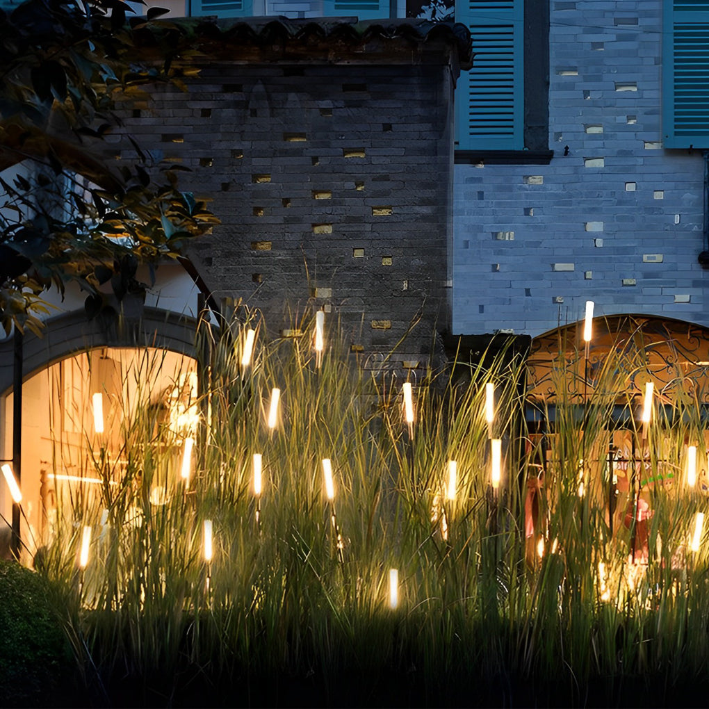 ReedGlow | Elegant Natural Acrylic Outdoor Landscape Lighting Fixture 2