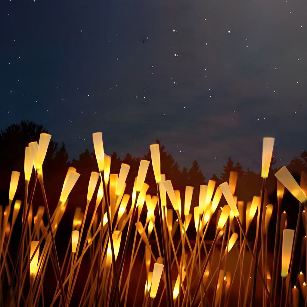 ReedGlow | Elegant Natural Acrylic Outdoor Landscape Lighting Fixture 3