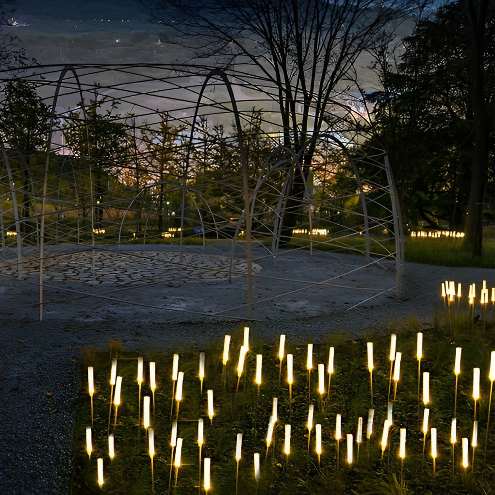ReedGlow | Elegant Natural Acrylic Outdoor Landscape Lighting Fixture 5
