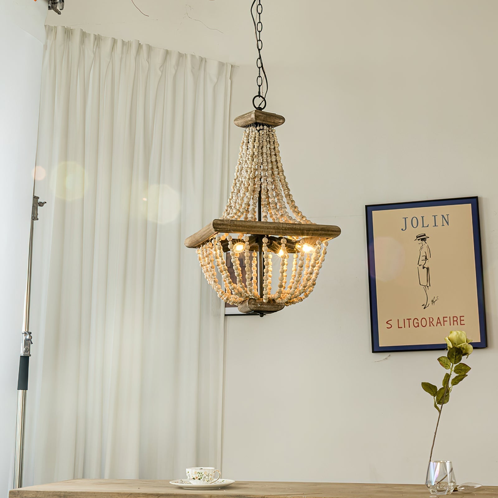 Freyza | Aursorir Postmodern Luxury Wood Chandelier – Modern Dining Room Living Room