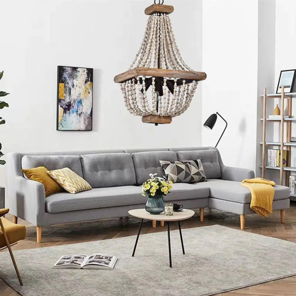 Freyza | Aursorir Postmodern Luxury Wood Chandelier – Modern Dining Room Living Room