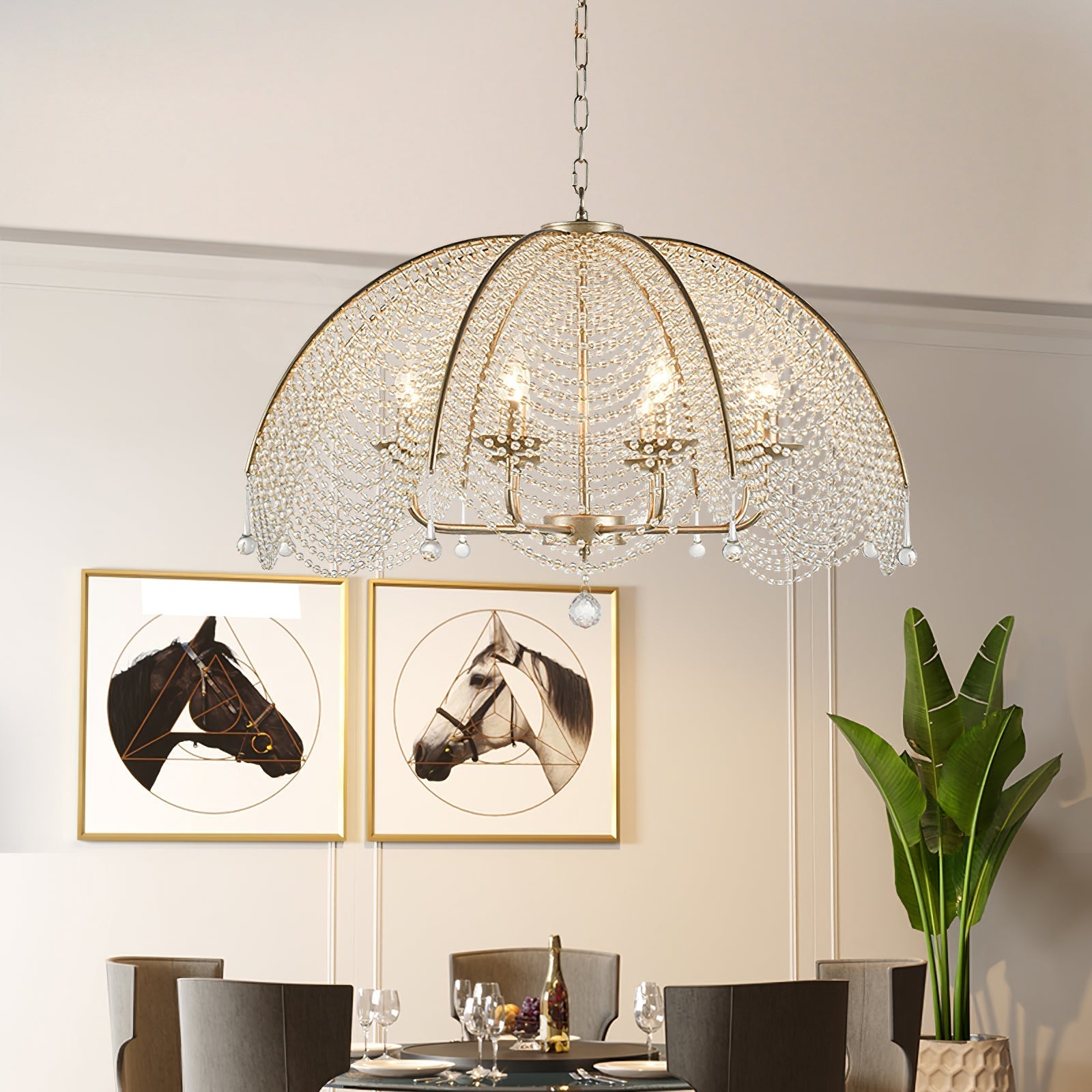 Freyza | Ulsilus Elegance Style Crystal Chandelier – Dining Room Living Room