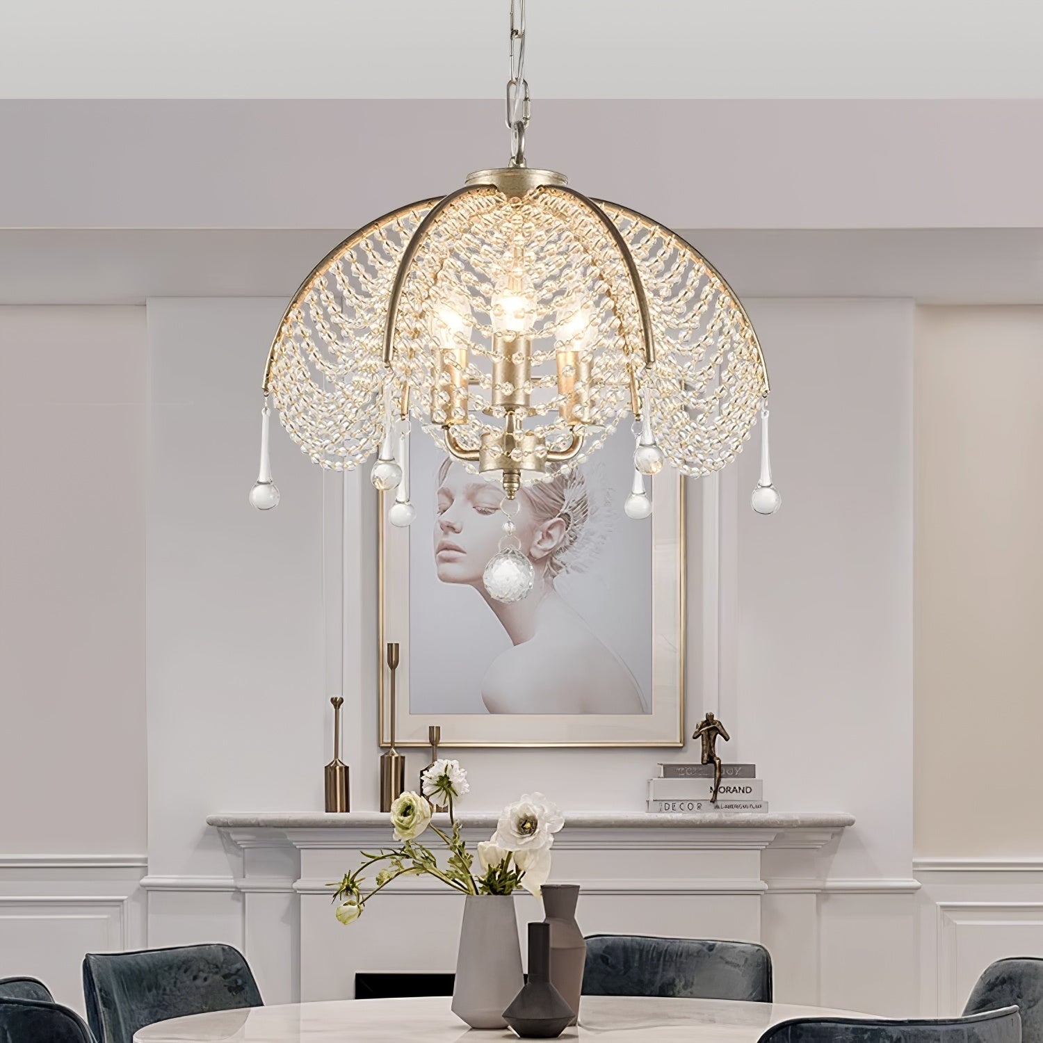 Freyza | Ulsilus Elegance Style Crystal Chandelier – Dining Room Living Room