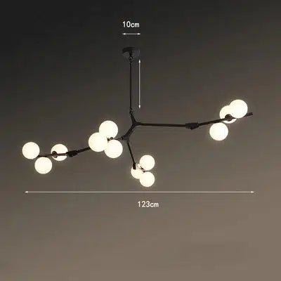 Freyza - Regent's Glow | Elegant Modern Black And Gold Chandelier Light