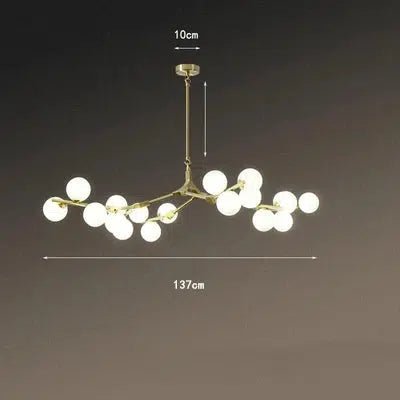 Freyza - Regent's Glow | Elegant Modern Black And Gold Chandelier Light